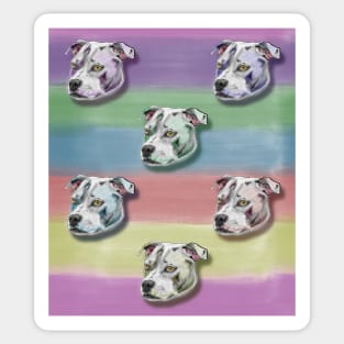 Staffy Rainbow Sticker